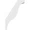 Ekena Millwork 5 1/2-in. W x 22-in. D x 34-in. H Funston Architectural Grade PVC Knee Brace BRCP055X22X34FST - alternate 2